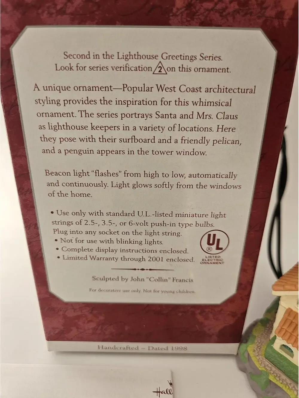 Lot Of 4 Hallmark Keepsake Ornaments 3 Barbie & Kelly + 1 Lighthouse Greetings
